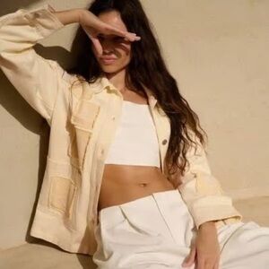 Zara Embroidered Shacket Food Pastry